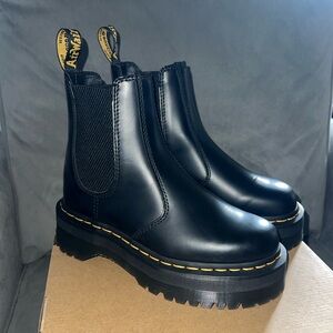 Dr. Martens Black Platform Chelsea Boots